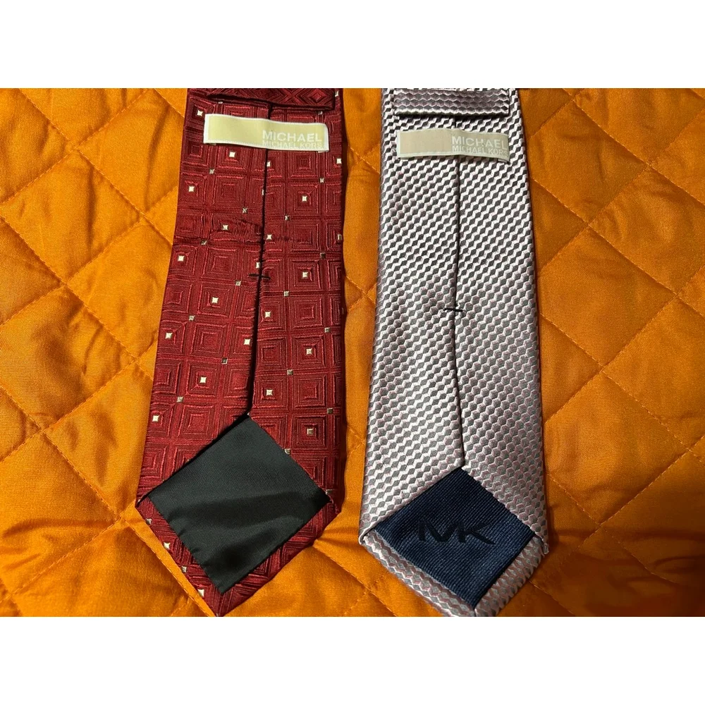 Michael Kors Designer Men's Patterned Silk Ties
